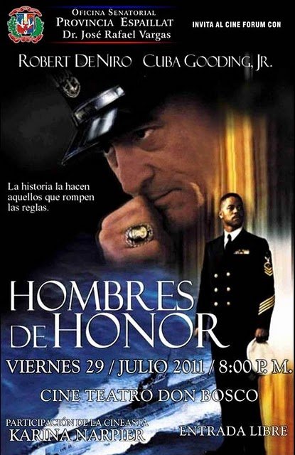 Afiche de la pelicula Hombre de Honor en el Teatro Don Bosco